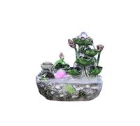 Fontaine de table d'intérieur en cascade - Roue Lotus Feng Shui - Petite fontaine à eau circulante pour la décoration de la maison, la relaxation et le soulagement du stress - Décoration d'intérieur