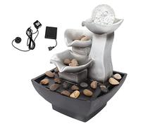 Fontaine de Table, Fontaine à Eau Colorée 5V Rockery avec Pompe, Cascade Feng Shui Ornement de Fontaine, Méditation Zen pour la Relaxation de la Chambre à Coucher, du Bureau à Domicile