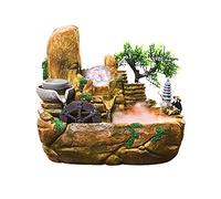 Fontaine de Table Fontaine d'eau de Bureau - Eau Calme et relaxante Son Fontaine Cascade Cascade Petite Rockery Humidificateur pour la décoration de Bureau à Domicile Décoration De Table Fountain