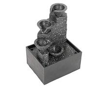 Fontaine de Table, Fontaine d'eau de rocaille USB de Bureau Cascade d'intérieur Caractéristique Fontaine Ornement Artisanat Fontaine Zen de Bureau pour la décoration de la Maison au Bureau