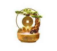 Fontaine de Table Fontaine d'eau en Circulation Paysage Salon Roue Feng Shui de Haute qualité Attirer la Richesse Ornements d'eau Qui coule Fontaine d'intérieur