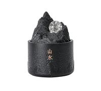 Fontaine de table Ornements en céramique pour la maison, le bureau, Wigwam, cycle de l'eau qui coule, petite fontaine de bureau, caractéristiques de l'eau qui attirent la richesse Cascade d'intérieur