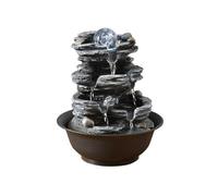 Fontaine de Table Petite rocaille Bureau Bureau Eau Courante Ornements Fortune Feng Shui Boule Fontaine Circulation Eau caractéristiques Fontaine d'intérieur