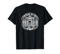 Fontaine de Trevi Rome Italie Depuis 1762 Blanc T-Shirt Graphique avec Valeur