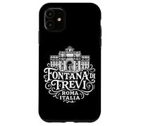 Fontaine de Trevi Vintage Rome Italie Blanc Coque pour iPhone 11