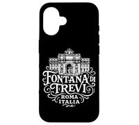 Fontaine de Trevi Vintage Rome Italie Blanc Coque pour iPhone 16