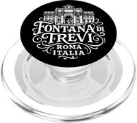 Fontaine de Trevi Vintage Rome Italie Blanc PopSockets PopGrip pour MagSafe