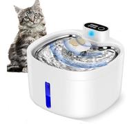Fontaine d'eau Automatique pour Animaux De Compagnie, Distributeur d'eau pour Animaux De Compagnie avec Élément Filtrant Fin, 5 Couches De Filtration Et 3 Modes De Fonctionnement, pour La Maison