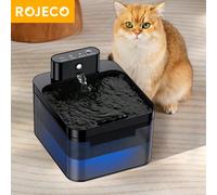 Fontaine d'eau automatique ROJECO cadeau pour les amateurs de chats et amours de mamans de chats 2,2 L. Distributeur d'eau intelligent 2600mAh sans fil pour amateurs de chats et de chiens et mamans de