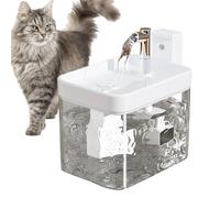 Fontaine d'eau de chat, distributeur automatique d'eau intérieure de 1,5 L pour chats et chiens, fontaines de boisson circulantes silencieuses avec animaux filtrés, hydratation d'eau fraîche