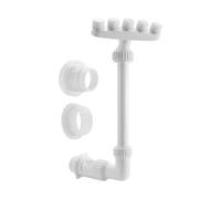 Fontaine d'eau de piscine réglable avec adaptateurs cinq buses Arroseur cascade pour fontaine d'eau de refroidissement Accessoires