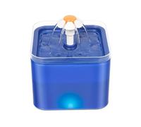 Fontaine d'eau for Chat de 67 oz/2 L, Boisson Automatique for Chats et Chiens avec Distributeur à Pompe Silencieux avec lumière LED, 3 Modes de Distribution, Filtre à Charbon Actif(Blauw)