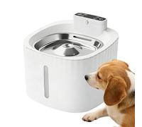 Fontaine d'eau intelligente pour animaux de compagnie - Distributeur de boissons sans fil activé par capteur avec lumière LED | Circulation automatique de grande capacité, hydratation silencieuse pour
