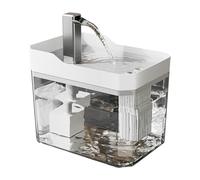 Fontaine d'eau pour animaux de compagnie - Distributeur de détection intelligent de 1,5 litre, moteur ultra silencieux, débit d'eau de 160 L/H, cordon d'alimentation USB, matière plastique PP sans BPA