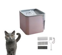 Fontaine d'eau pour Chat 2L, Distributeur Automatique d'eau pour Animaux de Compagnie, alimenté par USB, Circulation d'eau vive, Fontaine à Boire pour Chien, pour Chat et Chien (Violette)