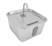 Fontaine d'eau pour Chat Acier Inoxydable, Distributeur Automatique Bol d'eau pour Chat et Chien 3,5 L avec Capteur et Base, Fontaine d'eau Silencieuse pour Animaux Compagnie