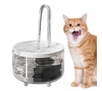 Fontaine d'eau pour chien - FONDA EAU PET 1L, fontaine d'eau pour animaux de compagnie claire | Champignon eau de chat USB à batterie sans fil 1L, fournitures d'alimentation d'eau visible pour can