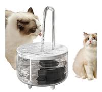 Fontaine d'eau sans Fil USB pour Animaux de Compagnie - Distributeur | Automatique d'eau pour Chat de 1 L, Bol Transparent avec Filtration par Circulation, la Combustion à Sec, débit Silen