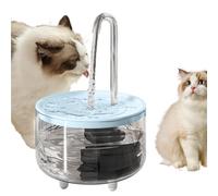 Fontaine d'eau sans Fil USB pour Animaux de Compagnie - Distributeur | Automatique d'eau pour Chat de 1 L, Bol Transparent avec Filtration par Circulation, la Combustion à Sec, débit Silen