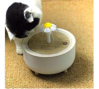 Fontaine d'Eau Transparente pour Chat, Distributeur d'Eau pour Animaux de Compagnie, Filtre existent, 1200ml
