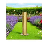 Fontaine d'extérieur autoportante en colonne - Robinet d'eau vertical pour jardin avec accessoires de montage, pour la décoration de la cour, de la terrasse et du jardin