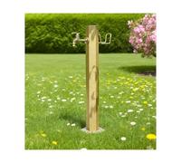 Fontaine d'extérieur autoportante en colonne - Robinet d'eau vertical pour jardin avec accessoires de montage, pour la décoration de la cour, de la terrasse et du jardin