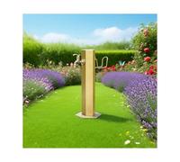Fontaine d'extérieur autoportante en colonne - Robinet d'eau vertical pour jardin avec accessoires de montage, pour la décoration de la cour, de la terrasse et du jardin