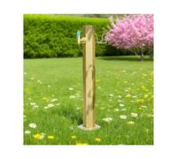 Fontaine d'extérieur autoportante en colonne - Robinet d'eau vertical pour jardin avec accessoires de montage, pour la décoration de la cour, de la terrasse et du jardin