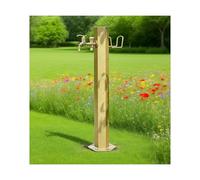 Fontaine d'extérieur autoportante en colonne - Robinet d'eau vertical pour jardin avec accessoires de montage, pour la décoration de la cour, de la terrasse et du jardin