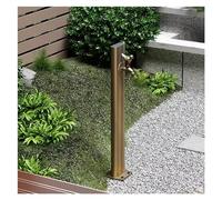 Fontaine d'extérieur avec Robinet au Design rétro, Colonne Verticale en Acier Inoxydable pour Jardin et Cour, Support de Robinet sur Pied antigel.