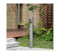 Fontaine d'extérieur ovale en acier inoxydable, robinet de jardin résistant au gel, robinet d'eau sur pied, fontaine, distributeur d'eau, borne d'incendie