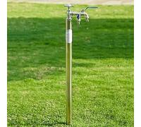 Fontaine d'extérieur sur pied, idéale for l'irrigation, le lavage de voiture et l'entretien des plantes(120cm/47in)