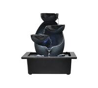 Fontaine d'intérieur à LED avec Cascade de Table - Rocher décoratif et Fontaine d'eau pour Une méditation silencieuse