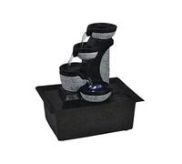 vidaXL Fontaine d'intérieur avec lampe LED Polyrésine Multicolore