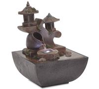 Fontaine d'Intérieur avec Lampe LED Polyrésine Décoration de Maison vidaXL