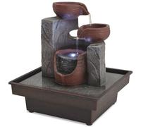 Fontaine d'Intérieur avec Lampe LED Polyrésine Décoration Table Maison vidaXL