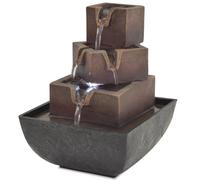 Fontaine d'Intérieur avec Lampe LED Polyrésine Table Décoration Maison vidaXL