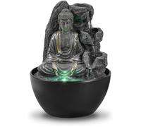 Fontaine d'intérieur Bouddha ZenLight Revata - Cascade LED en résine H18 cm