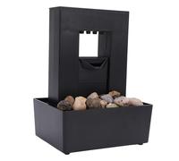 Fontaine d'intérieur décorative en plastique, petite fontaine d'eau gargarisée, avec lumière LED pour la maison et le bureau, #111