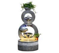 Fontaine d'intérieur décorative pour la méditation et la Relaxation - Décoration Zen, idéale pour Le Yoga, l'étude, Le thé, Le Salon, Le Bureau et Les Salons de beauté