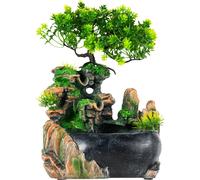 Fontaine d'intérieur en cascade, design multicolore,électrique filaire,vert olive, M
