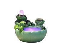 Fontaine d'intérieur en cascade - Fontaine d'intérieur relaxante pour décoration de maison et de bureau, petite cascade d'aquarium, soulagement du stress et amélioration de la tranquillité