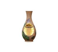 Fontaine d'intérieur Fontaine à Eau en Forme de Vase Style Chinois, Ornements for Salon, thé, décoration Paysage Aquatique Circulation(Bruin)