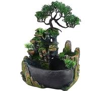Fontaine d'intérieur Fontaine de table Fontaine de jardin Fontaine en pierre Cascade Plante Fontaine d'intérieur Ornement pour maison, bureau, chambre à coucher