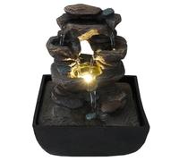 Fontaine d'intérieur LED ROCKFALL - Relaxante - Décor Imitation Roche avec LED Blanc Chaud - ARUM