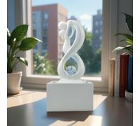 Fontaine d'intérieur moderne amor blanc