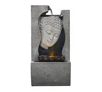 Fontaine d'intérieur Statue de Bouddha d'eau Ornement de Bureau Fontaine Salon Bureau Étude Décoration Paysage Aquatique Porte-Bonheur Décoration Fontaine de méditation