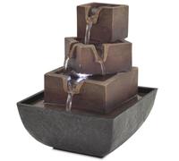 Fontaine d'intérieur - vidaXL - LED - Polyrésine - Ambiance relaxante - Son apaisant