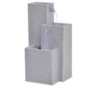Fontaine d'intérieur - vidaXL - LED - Polyrésine - Gris - 22 5x18x40 6 cm