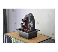 Fontaine d’Intérieur Cascade Bouddha Lotus Lumière LED Colorée, Décoration d’Intérieur Feng Shui, Idée Cadeau Esprit Zen, Avec Pompe Silencieuse Fournie, Spiritualité Zen’Light, 21 x 21 x 26 cm